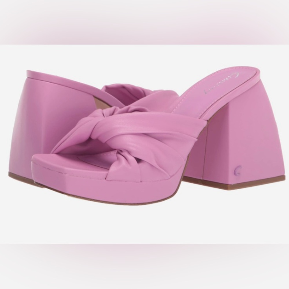 Elegant Pink Heeled Sandals